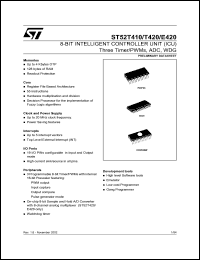 Click here to download ST52T420G0M6 Datasheet