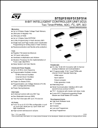 Click here to download ST52F513YmM6 Datasheet