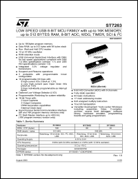 Click here to download ST72T631K2B0 Datasheet