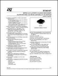 Click here to download STA016T Datasheet