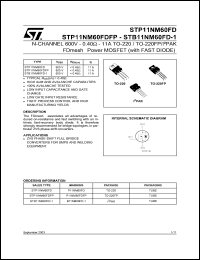 Click here to download STB11NM60FD-1 Datasheet