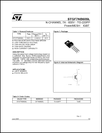 Click here to download STGF7NB60 Datasheet