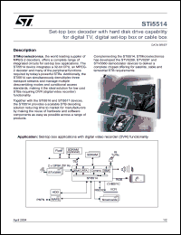 Click here to download STi5514DWC Datasheet