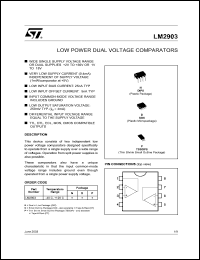 Click here to download LM2903DT Datasheet