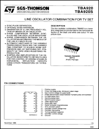 Click here to download TBA920S Datasheet