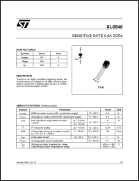 Click here to download XL0840 Datasheet