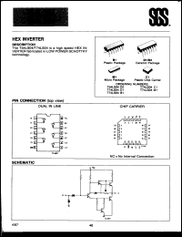 Click here to download T54LS04D2 Datasheet