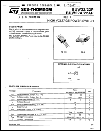 Click here to download BUW22 Datasheet