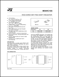 Click here to download M54HC165D1 Datasheet