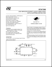 Click here to download STA7360 Datasheet