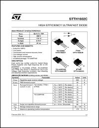 Click here to download STTH1602C Datasheet
