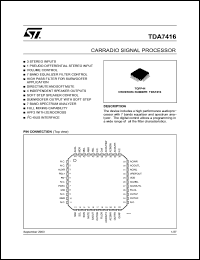 Click here to download TDA7416 Datasheet