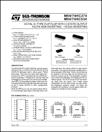 Click here to download 74374-M74HC374 Datasheet