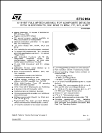 Click here to download ST92E163NR4G1E Datasheet