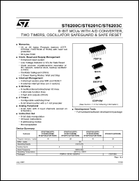 Click here to download ST62T01B3 Datasheet