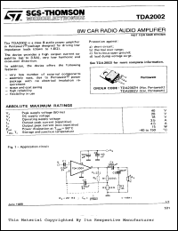 Click here to download TDA2002 Datasheet