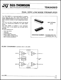 Click here to download TDA3420D Datasheet