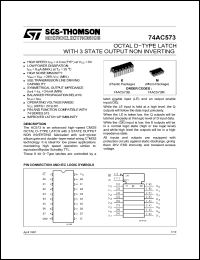 Click here to download 74AC573M Datasheet