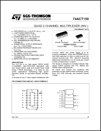 Click here to download 74ACT158M Datasheet