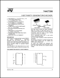 Click here to download 74ACT280B Datasheet