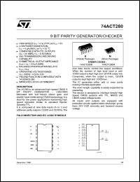 Click here to download 74ACT280M Datasheet