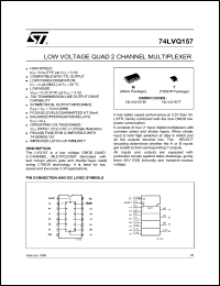 Click here to download 74LVQ157M Datasheet
