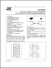 Click here to download 74LVQ241T Datasheet