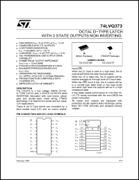 Click here to download 74LVQ373T Datasheet