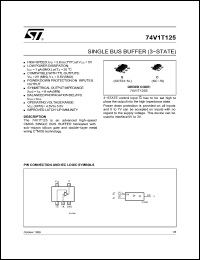 Click here to download 74V1T125S Datasheet