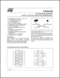 Click here to download 74VHC240T Datasheet