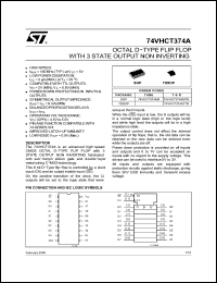 Click here to download 74VHCT374AMTR Datasheet