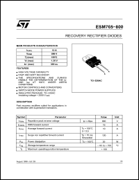 Click here to download ESM765800 Datasheet