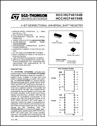 Click here to download HCF40194BF Datasheet
