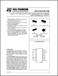 Click here to download HCF4015BM1 Datasheet