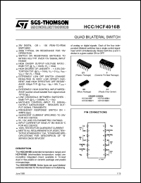 Click here to download HCF4016BEY Datasheet