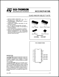 Click here to download HCF4019BM1 Datasheet