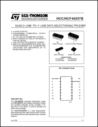 Click here to download HCF40257BM1 Datasheet