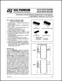 Click here to download HCF4033BEY Datasheet
