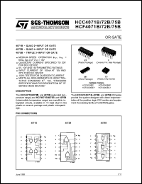 Click here to download HCF4075BM1 Datasheet