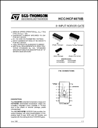 Click here to download HCF4078 Datasheet
