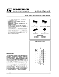 Click here to download HCF4502BEY Datasheet