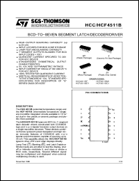 Click here to download HCF4511BEY Datasheet