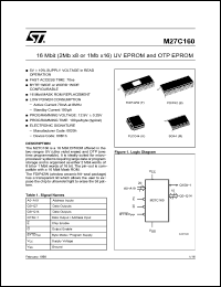 Click here to download M27C160-100B1TR Datasheet