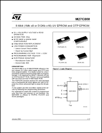 Click here to download M27C800-100XK6TR Datasheet