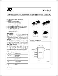 Click here to download M27V102-120F1TR Datasheet