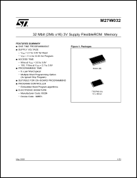 Click here to download M27W032-110M1T Datasheet