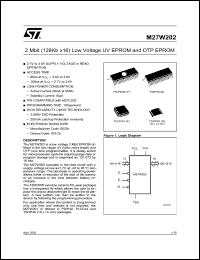 Click here to download M27W202-200F6TR Datasheet