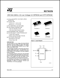 Click here to download M27W256-200N6TR Datasheet