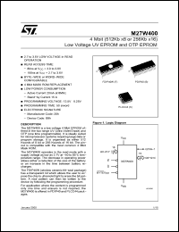 Click here to download M27W400-120B6TR Datasheet