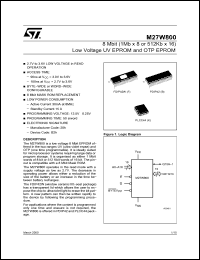 Click here to download M27W800-150K6TR Datasheet